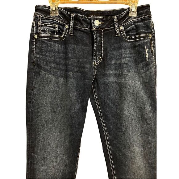 Silver Jeans Co Suki Skinny Dark Blue Jeans Women’s Size 30W/29L - Picture 4 of 13